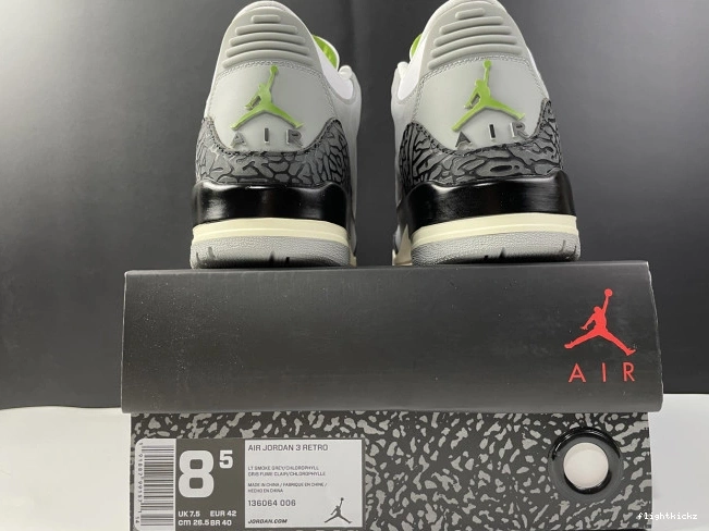 Retro Air 136064-006 3 Chlorophyll Jordan 0710